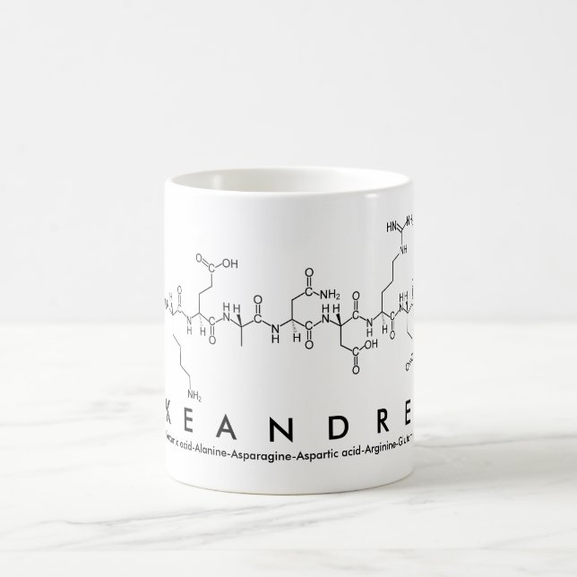 Caneca De Café Keandre peptide nome mug (Centro)