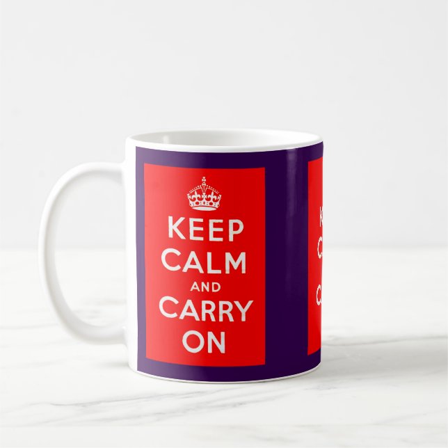 Caneca De Café Keep Calm (Esquerda)