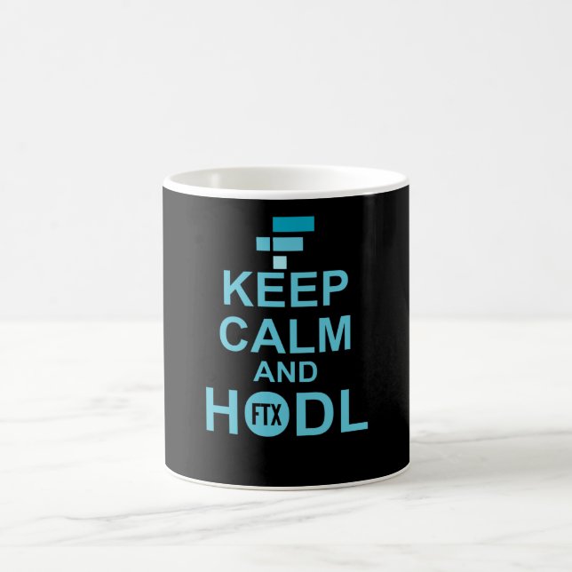 Caneca De Café Keep Calm And Hodl FTX coin (Centro)