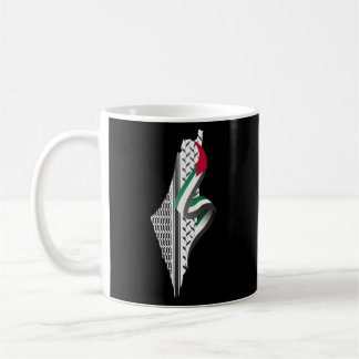 Caneca De Café Keffiyeh Palestine Mapa Árabe Shemagh Palest