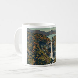 Caneca De Café Kegon falls 華厳の滝 Tochigi 栃木 Kouyou 紅葉 Nikko 日光