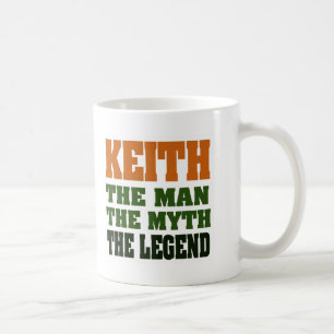 Caneca De Café KEITH - homem, o mito, a legenda!