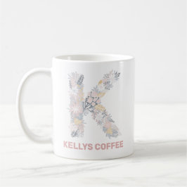 Caneca De Café KELLYS COFFEE Mug Com Texto Editável