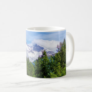 Caneca De Café Kenai Fjords Montanhas Snowy