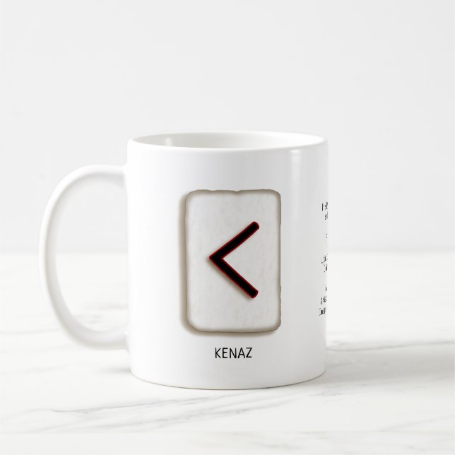 Caneca De Café Kenaz RuneStone Mug (Esquerda)