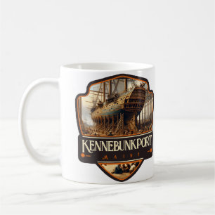 Caneca De Café Kennebunkport, Maine Vintage