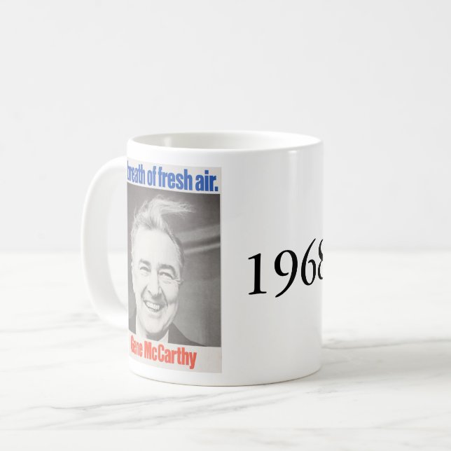 Caneca De Café Kennedy contra McCarthy 1968 (Frente Esquerda)