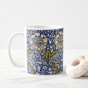 Caneca De Café Kennet por William Morris, Arte Textil Vintage