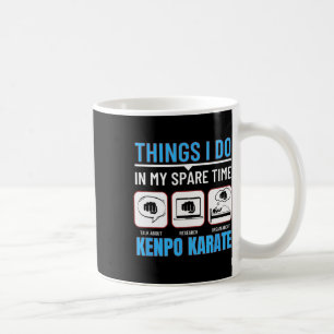 Caneca De Café Kenpo Karate Coisas Que Eu Faço No Meu Tempo Espar