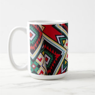 Caneca De Café Kente Geometric Tapestry