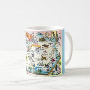 Caneca De Café Kentucky Map Mug