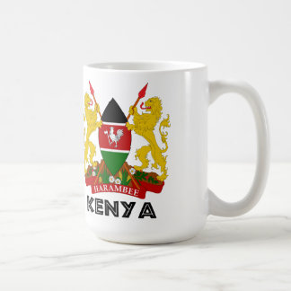 Caneca De Café KENYA - emblema/bandeira/brasão/símbolo
