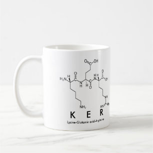 Caneca De Café Ker peptide name mug