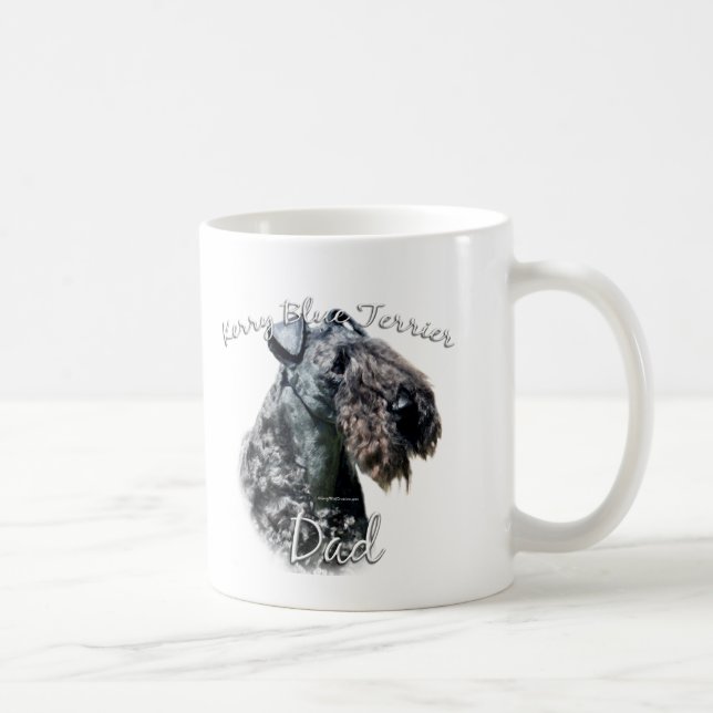 Caneca De Café Kerry Blue Terrier Pai 2 (Direita)