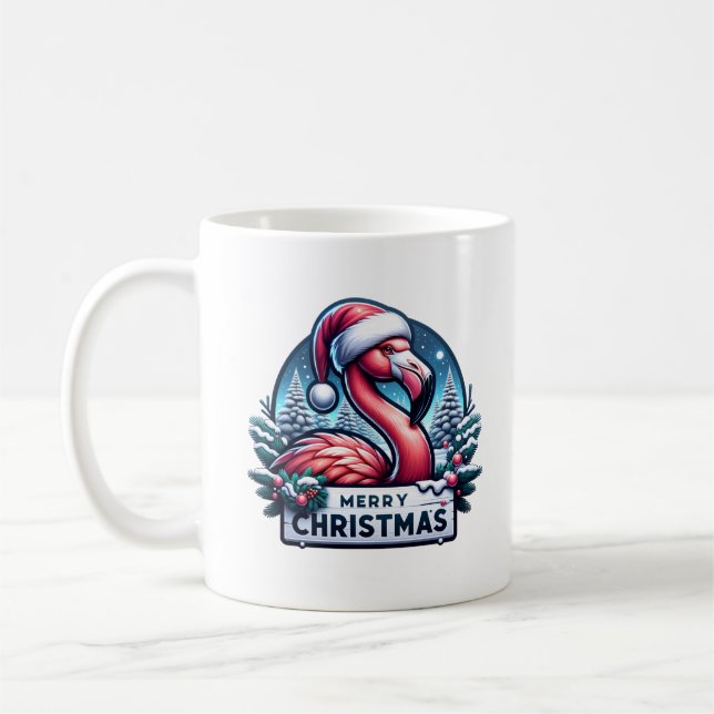 Caneca De Café Kerst Flamingo (Esquerda)