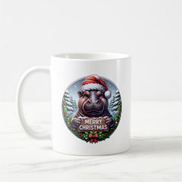 Caneca De Café Kerst Nijlpaard
