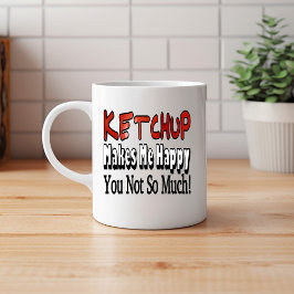 Caneca De Café Ketchup Feliz