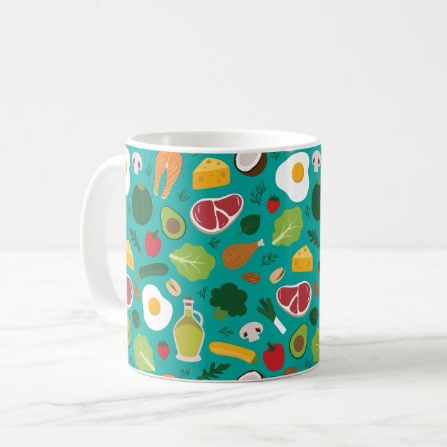 Caneca De Café Keto Coffee Mug (Frente Esquerda)