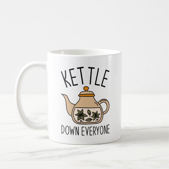 Caneca De Café Kettle Abaixe Todos (Esquerda)