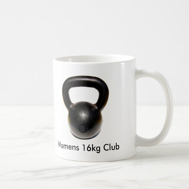 Caneca De Café Kettlebell, clube do 16kg das mulheres (Direita)
