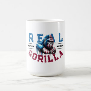 Caneca De Café Kevin's Corner REAL GORILLA Face Paint US Flag
