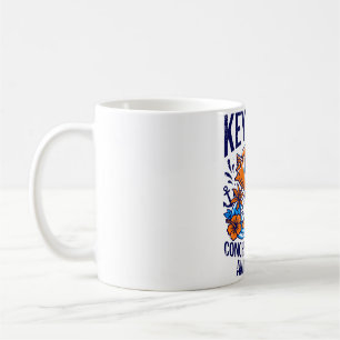 Caneca De Café Key West Flórida Gatos Tropicais Conchas E Cocos