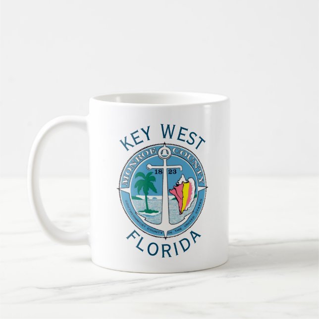 Caneca De Café Key West - Florida Keys (Esquerda)