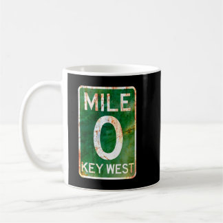 Caneca De Café Key West T Shirt Mile 0 Florida Sign Tee Rusted