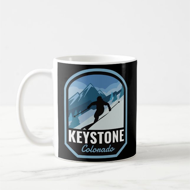 Caneca De Café Keystone Colorado Ski Mountain (Esquerda)
