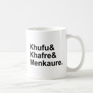 Caneca De Café Khufu, Khafre, Menkaure   Pirâmides do Egito & Giz