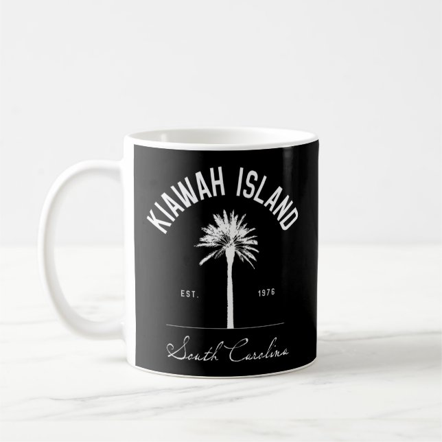 Caneca De Café Kiawah Island Sc Park Palm Tree Golf (Esquerda)