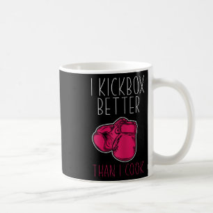 Caneca De Café Kickboxer Divertida Feminina - Eu Amo Kickboxing 