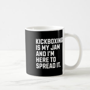 Caneca De Café Kickboxing É Minha Paixão Kickboxer Engraçado Arte
