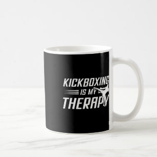 Caneca De Café Kickboxing É Minha Terapia Amante do Kick Boxing E