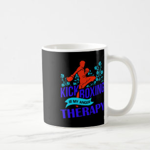 Caneca De Café Kickboxing É Minha Terapia de Raiva Luta de Artes
