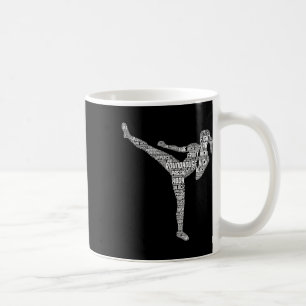 Caneca De Café Kickboxing Kickboxer Taekwondo Karate Meninas Mulh
