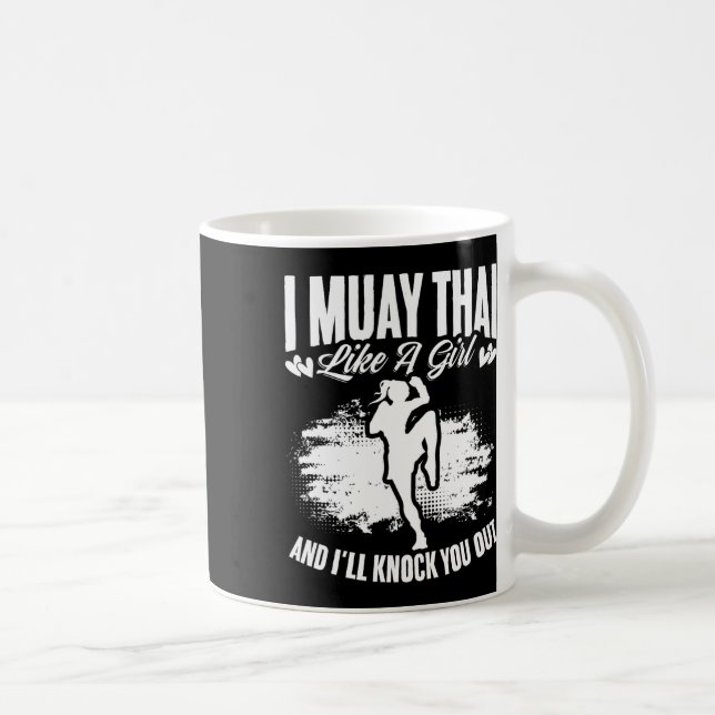 Caneca De Café Kickboxing Tailândia Mma Boxe Tailandês Muay Thai  (Direita)