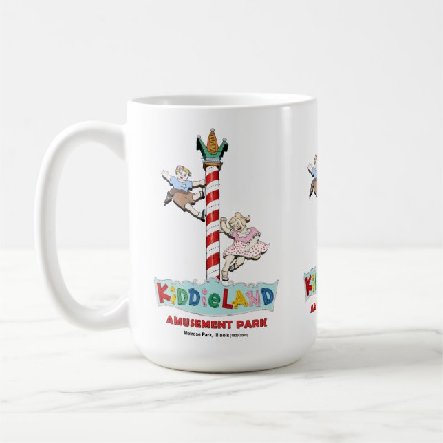 Caneca De Café Kiddieland Melrose Park, IL, Sinal de Polo (Esquerda)