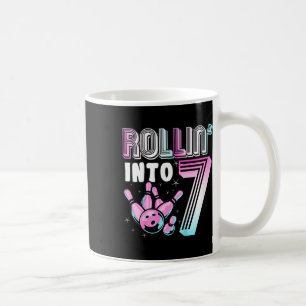 Caneca De Café Kids Bowler Rollin' Em 7 Boliche de Birthday Ki
