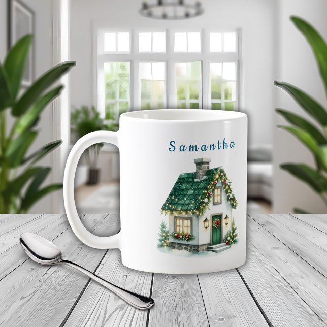 Caneca De Café Kids Christmas Mug - Personalized Holiday Home (Criador carregado)