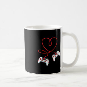 Caneca De Café Kids Heart Video Game Controller Dia de os namorad