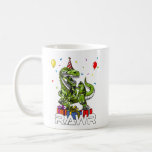 Caneca De Café Kids T-Rex Dinossaur Robot Rawr Birthday Boy Party<br><div class="desc">Kids T-Rex Dinossaur Robot Rawr Birthday Boy design para amantes de dinossauros.</div>