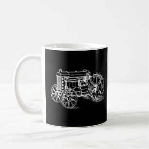 Caneca De Café Kids Trator Classic Trator Farmyard Mens Vintage