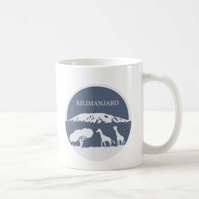 Caneca De Café Kilimanjaro (azul) (Direita)