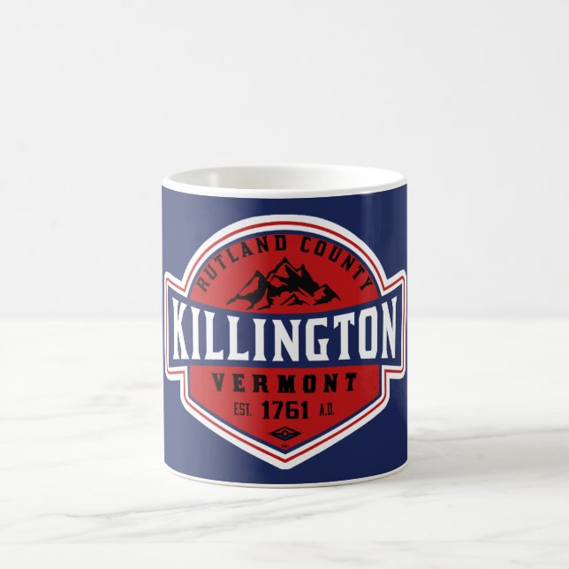 Caneca De Café Killington VT Skiing  Mug (Centro)