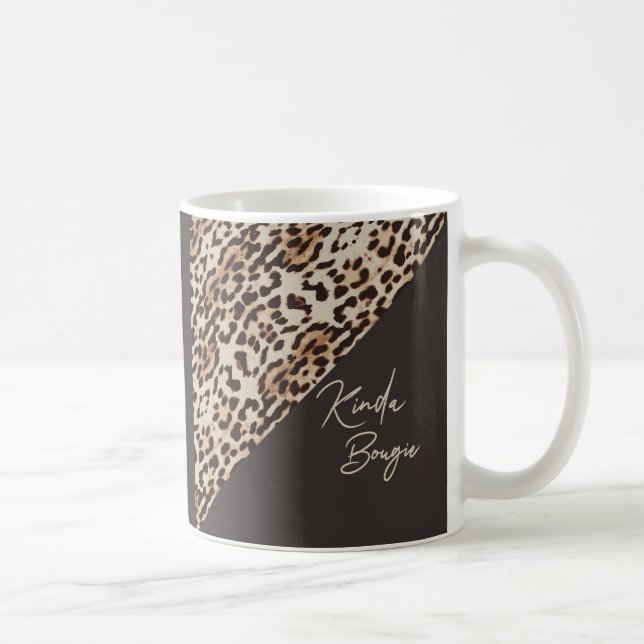 Caneca De Café Kinda Bougie Brown Leopardprint (Direita)