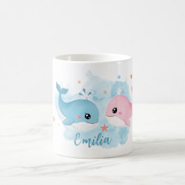 Caneca De Café Kindertasse - Kleine Wale |