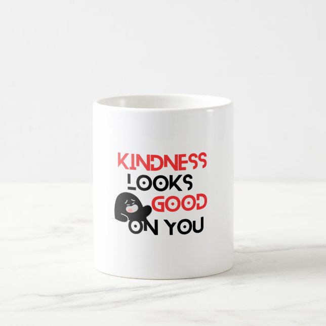 Caneca De Café Kindness Looks Good On You Mug (Centro)