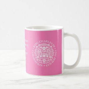 Caneca De Café KING CHARLES III CORONATION Memórias rosa