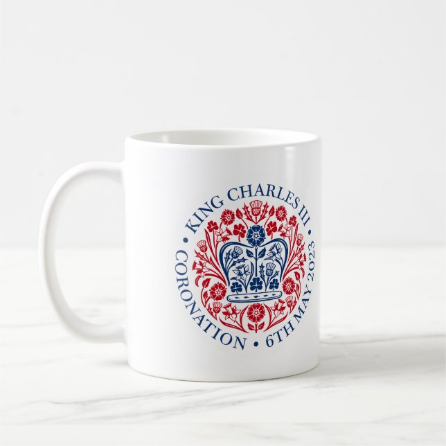 Caneca De Café King Charles III Coronation Mug (Esquerda)